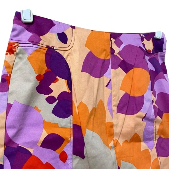 New York & Company vibrant multicolor floral abstract print pencil skirt size 4 - Picture 6 of 9
